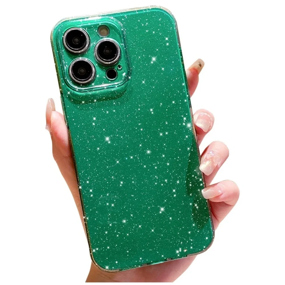 Set of eight iPhone 14 pro max glitter cases